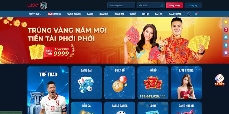 LUCKY88 hiện đang là điểm cá cược hot nhất năm 2025